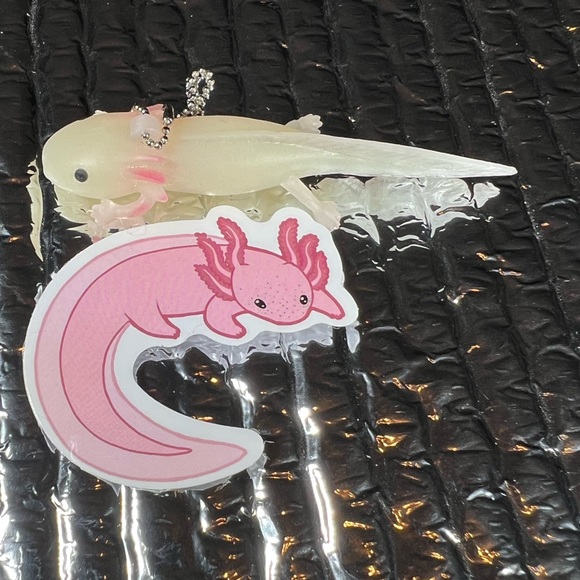 WrapsAlotl Axolotl Crazy Trending WaterProof Single Decor Accent Sticker - Picture 3 of 4